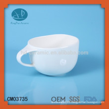 plain white ceramic soup mug,soup cup,children noodle mug